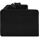  Manufacturer Color_Black -- Meridian Shaggy Stationary Fabric Sofa IMAGE 4