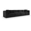  Manufacturer Color_Black -- Meridian Shaggy Stationary Fabric Sofa IMAGE 1