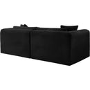  Manufacturer Color_Black -- Meridian Shaggy Stationary Fabric Sofa IMAGE 7