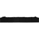 Meridian Shaggy Black Corduroy Performance Fabric Modular Sectional IMAGE 5