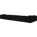  Manufacturer Color_Black -- Meridian Shaggy Fabric 7 pc Sectional IMAGE 7