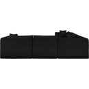  Manufacturer Color_Black -- Meridian Shaggy Fabric 7 pc Sectional IMAGE 5