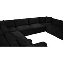  Manufacturer Color_Black -- Meridian Shaggy Fabric 8 pc Sectional IMAGE 11