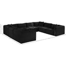  Manufacturer Color_Black -- Meridian Shaggy Fabric 8 pc Sectional IMAGE 13