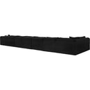  Manufacturer Color_Black -- Meridian Shaggy Fabric 8 pc Sectional IMAGE 7