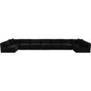  Manufacturer Color_Black -- Meridian Shaggy Fabric 9 pc Sectional IMAGE 6