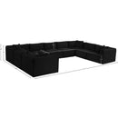  Manufacturer Color_Black -- Meridian Shaggy Fabric 9 pc Sectional IMAGE 12