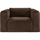  Manufacturer Color_Brown -- Shaggy Brown Corduroy Performance Fabric Upholstered Accent Chair IMAGE 3