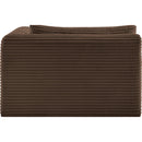  Manufacturer Color_Brown -- Shaggy Brown Corduroy Performance Fabric Upholstered Chaise Lounge IMAGE 4