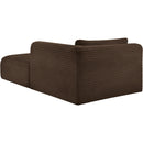  Manufacturer Color_Brown -- Shaggy Brown Corduroy Performance Fabric Upholstered Chaise Lounge IMAGE 7