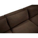  Manufacturer Color_Brown -- Shaggy 101" Brown Corduroy Performance Fabric Upholstered 5 pc Modular Sectional IMAGE 7