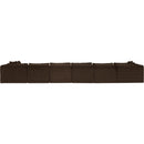 Meridian Shaggy Brown Corduroy Performance Fabric Modular Sectional IMAGE 5