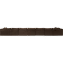 Meridian Shaggy Brown Corduroy Performance Fabric Modular Sectional IMAGE 5