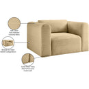  Manufacturer Color_Camel -- Shaggy Camel Corduroy Performance Fabric Upholstered Accent Chair IMAGE 10