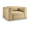  Manufacturer Color_Camel -- Shaggy Camel Corduroy Performance Fabric Upholstered Accent Chair IMAGE 1