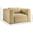  Manufacturer Color_Camel -- Shaggy Camel Corduroy Performance Fabric Upholstered Accent Chair IMAGE 9