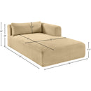  Manufacturer Color_Camel -- Shaggy Camel Corduroy Performance Fabric Upholstered Chaise Lounge IMAGE 11