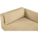  Manufacturer Color_Camel -- Shaggy Camel Corduroy Performance Fabric Upholstered Chaise Lounge IMAGE 8