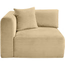  Manufacturer Color_Camel -- Shaggy Camel Corduroy Performance Fabric Upholstered Modular Corner Chair IMAGE 3