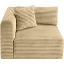  Manufacturer Color_Camel -- Shaggy Camel Corduroy Performance Fabric Upholstered Modular Corner Chair IMAGE 6