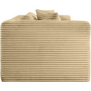  Manufacturer Color_Camel -- Shaggy 78" Camel Corduroy Performance Fabric Upholstered 2 pc Modular Loveseat IMAGE 4