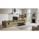  Manufacturer Color_Camel -- Shaggy 171" Camel Corduroy Performance Fabric Upholstered 6 pc Modular Sectional IMAGE 2