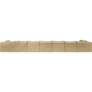  Manufacturer Color_Camel -- Shaggy 233" Camel Corduroy Performance Fabric Upholstered 8 pc Modular Sectional IMAGE 5