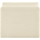  Manufacturer Color_Cream -- Shaggy Cream Corduroy Performance Fabric Upholstered Modular Armless Chair IMAGE 5