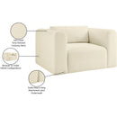 Manufacturer Color_Cream -- Shaggy Cream Corduroy Performance Fabric Upholstered Accent Chair IMAGE 10