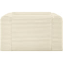  Manufacturer Color_Cream -- Shaggy Cream Corduroy Performance Fabric Upholstered Accent Chair IMAGE 5