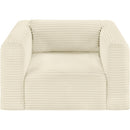  Manufacturer Color_Cream -- Shaggy Cream Corduroy Performance Fabric Upholstered Accent Chair IMAGE 6