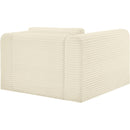  Manufacturer Color_Cream -- Shaggy Cream Corduroy Performance Fabric Upholstered Accent Chair IMAGE 7
