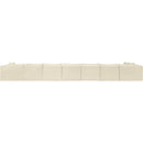  Manufacturer Color_Cream -- Shaggy 233" Cream Corduroy Performance Fabric Upholstered 8 pc Modular Sectional IMAGE 5