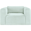  Manufacturer Color_Mint -- Shaggy Mint Corduroy Performance Fabric Upholstered Accent Chair IMAGE 3