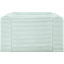 Meridian Shaggy Mint Corduroy Performance Fabric Arm Chair IMAGE 5