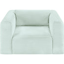  Manufacturer Color_Mint -- Shaggy Mint Corduroy Performance Fabric Upholstered Accent Chair IMAGE 6