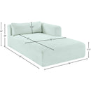  Manufacturer Color_Mint -- Shaggy Mint Corduroy Performance Fabric Upholstered Chaise Lounge IMAGE 11