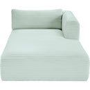  Manufacturer Color_Mint -- Shaggy Mint Corduroy Performance Fabric Upholstered Chaise Lounge IMAGE 6