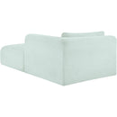  Manufacturer Color_Mint -- Shaggy Mint Corduroy Performance Fabric Upholstered Chaise Lounge IMAGE 7
