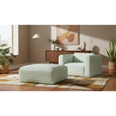  Manufacturer Color_Mint -- Shaggy Mint Corduroy Performance Fabric Upholstered Ottoman IMAGE 2