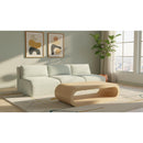 Meridian Shaggy Mint Corduroy Performance Fabric Modular Sofa IMAGE 2