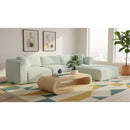 Meridian Shaggy Mint Corduroy Performance Fabric Modular Sectional IMAGE 2