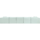  Manufacturer Color_Mint -- Shaggy 171" Mint Corduroy Performance Fabric Upholstered 7 pc Modular Sectional IMAGE 5