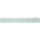 Meridian Shaggy Mint Corduroy Performance Fabric Modular Sectional IMAGE 5