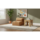 Meridian Shaggy Saddle Corduroy Performance Fabric Armless Chair IMAGE 2