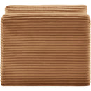  Manufacturer Color_Saddle -- Shaggy Saddle Corduroy Performance Fabric Upholstered Modular Armless Chair IMAGE 5
