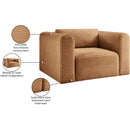  Manufacturer Color_Saddle -- Shaggy Saddle Corduroy Performance Fabric Upholstered Accent Chair IMAGE 10