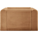 Meridian Shaggy Saddle Corduroy Performance Fabric Arm Chair IMAGE 5