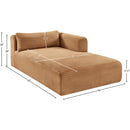  Manufacturer Color_Saddle -- Shaggy Saddle Corduroy Performance Fabric Upholstered Chaise Lounge IMAGE 11