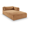  Manufacturer Color_Saddle -- Shaggy Saddle Corduroy Performance Fabric Upholstered Chaise Lounge IMAGE 1